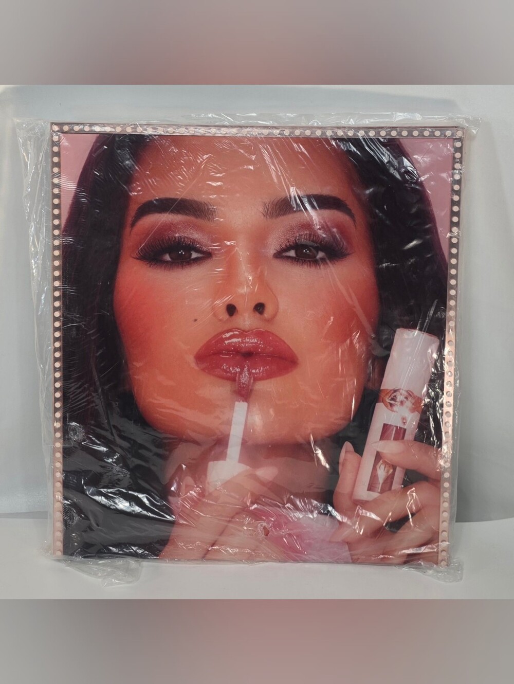 Charlotte Tilbury Dakota Alva Lip Plumpgasm Acrylic Display Sign Ad Vanity Decor